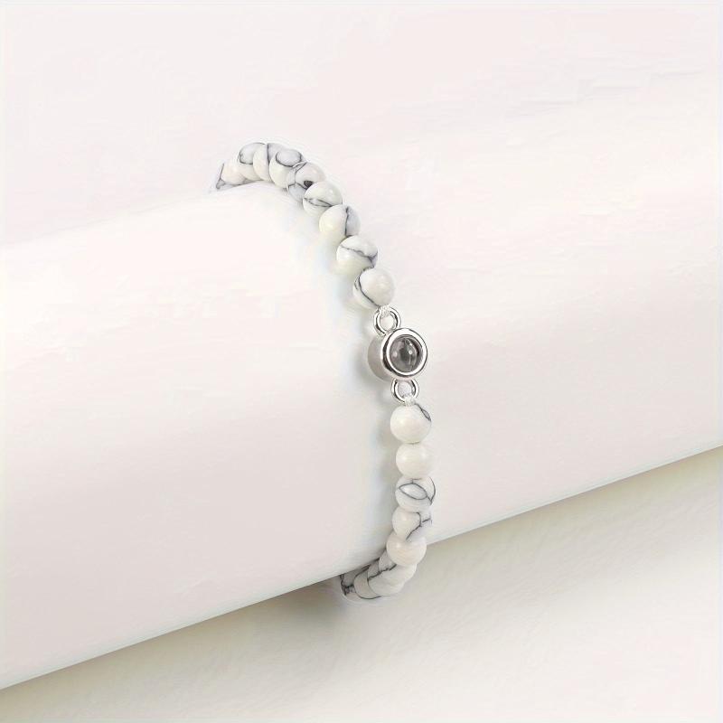 Hochwertiges Perlen-Fotoarmband