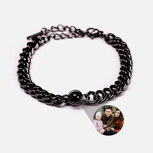 Fotoarmband mit eigenem Foto - Cuban Chain-VIP