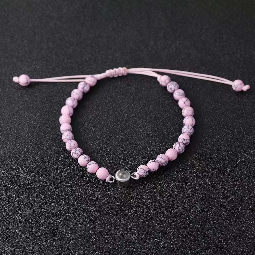 Hochwertiges Perlen-Fotoarmband