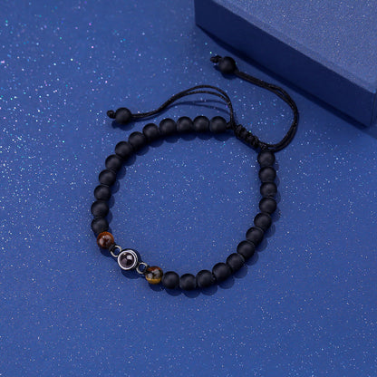 Neues Fotoarmband mit Anhänger aus synthetischen runden Perlen