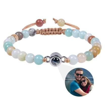 Hochwertiges Perlen-Fotoarmband