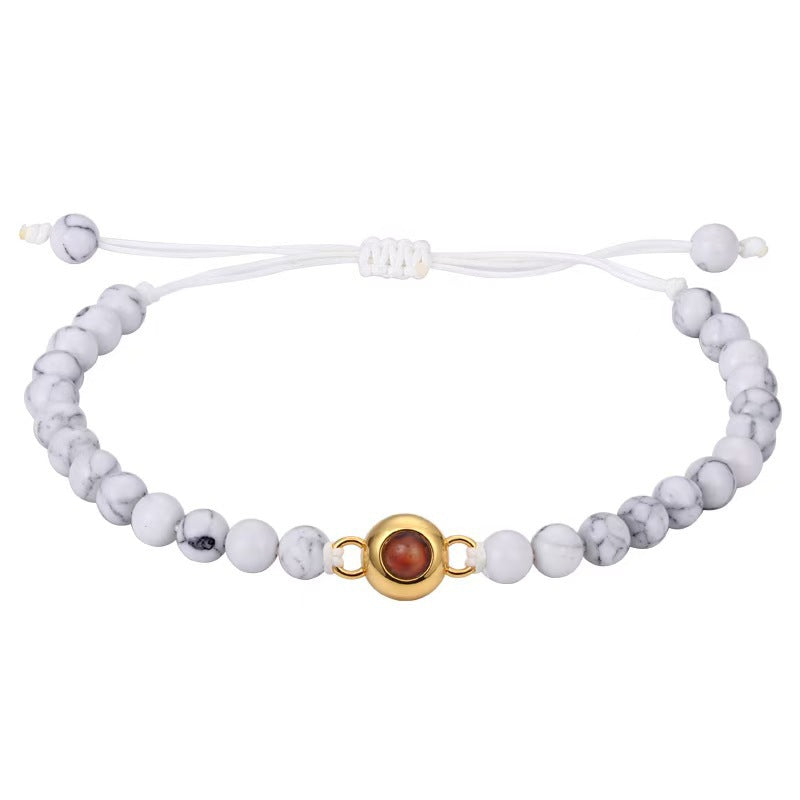 Hochwertiges Perlen-Fotoarmband