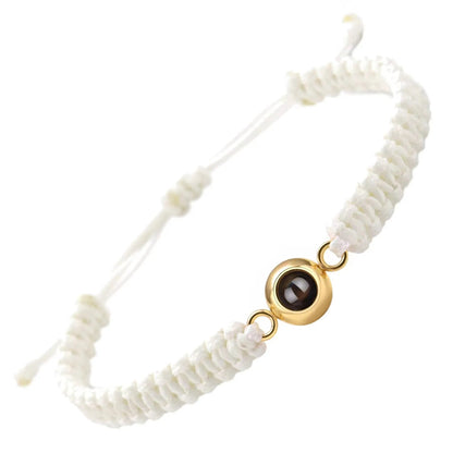 Geflochtenes Stoffarmband mit individuellem Foto