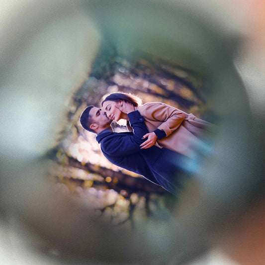 Personalisiertes Fotoarmband mit Ihrem eigenen Bild (Test) – Nahaufnahme des Anhängers