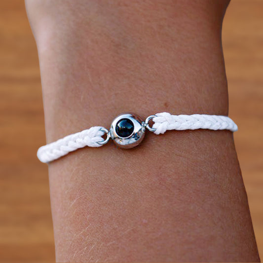 Personalisiertes Fotoarmband mit Ihrem eigenen Bild (Test) in Geschenkverpackung – ideal als Präsent