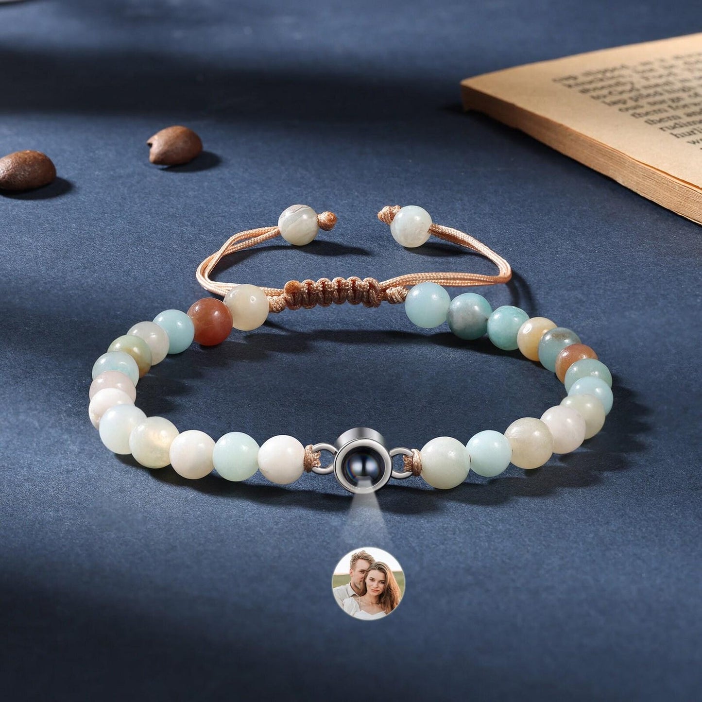 Hochwertiges Perlen-Fotoarmband