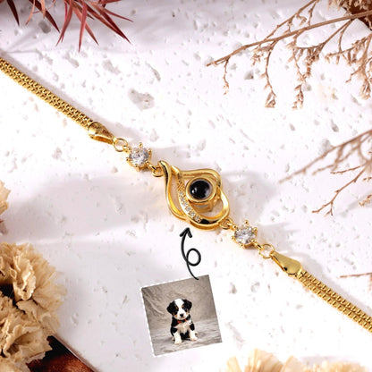 Doppelherz Foto projektion armband