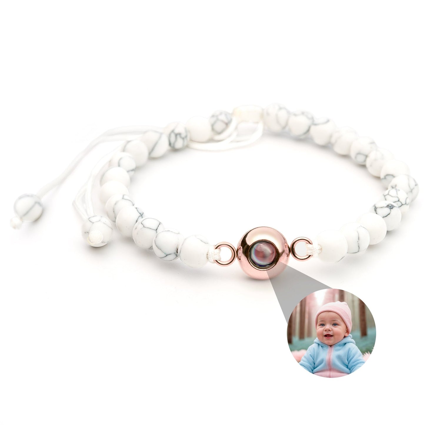 luxuriöses Perlen Punkt-Projektion Armband